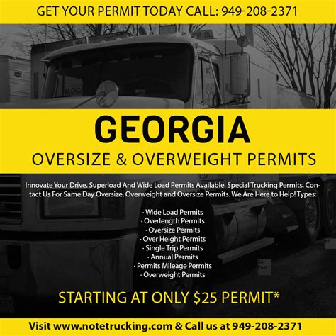 georgia overweight permit cost